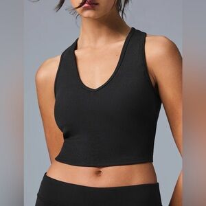 Alo Yoga Goddess Ribbed Racerback Tank Size small